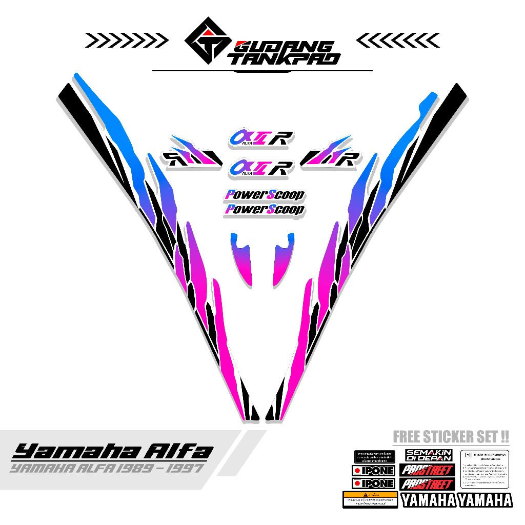 STRIPING VARIASI YAMAHA ALFA / MTF4 /STIKER LIS VARIASI YAMAHA ALFA / STRIPING SET YAMAHA ALFA