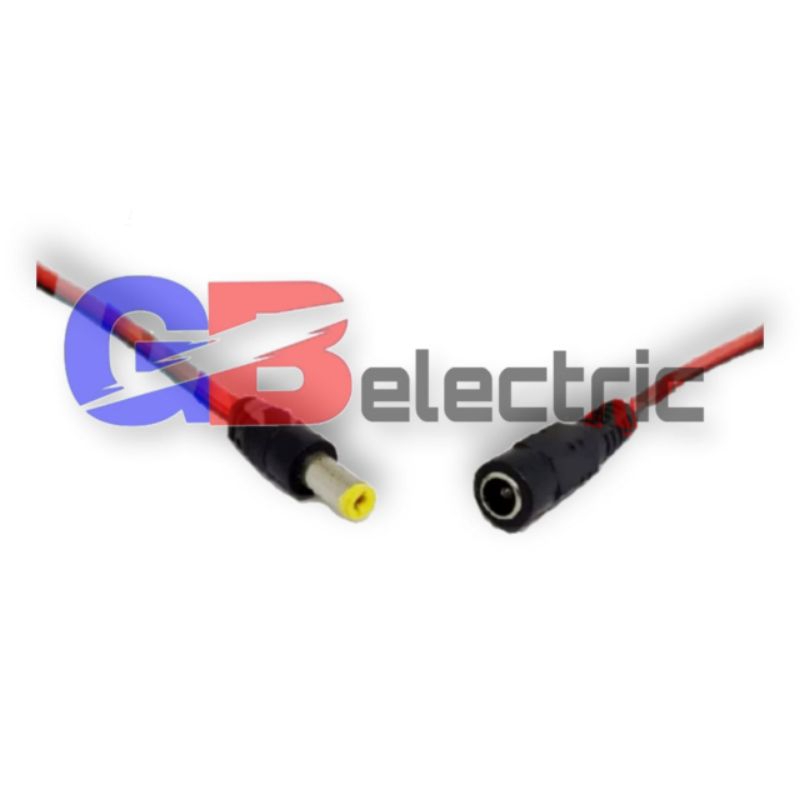 kabel jack DC 12v male - female / kabel jack sambungan cctv dan adaptor
