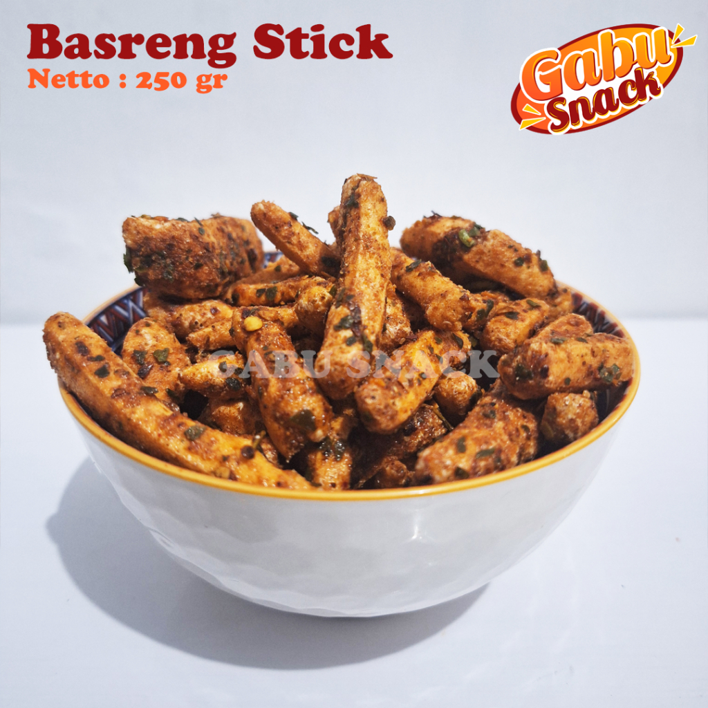 

Basreng Stick Premium / Bakso Goreng Pedas Gurih 250 gr / kiloan grosir termurah