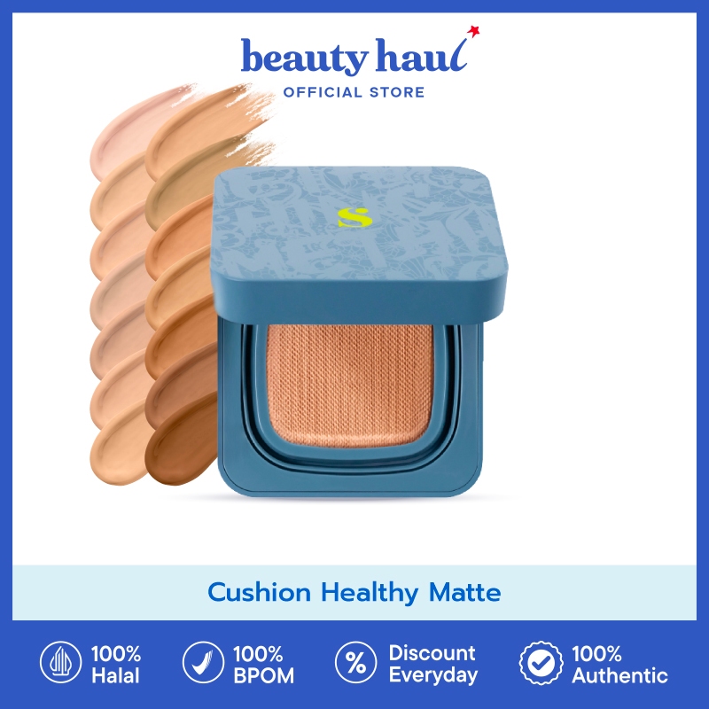 SOMETHINC HOOMAN Breathable UV Cushion Cover SPF 35 PA++++ - Cushion Dengan Skin Matte Finish Anti G