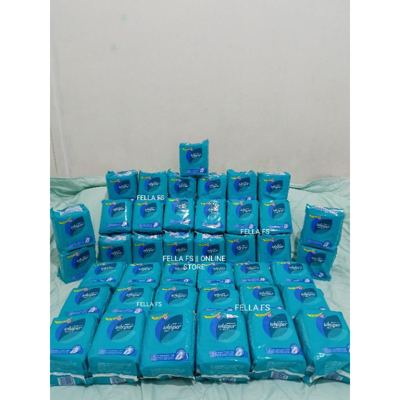 Pembalut Whisper Heavy Flow & Overnights Wings 8 pads (28 cm)