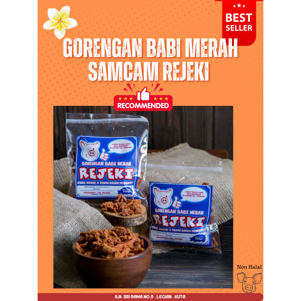 

Gorengan Babi Merah Rejeki 100 grm