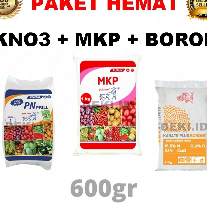 FG2 MKP Pak Tani KNO3 Putih Boron Meroke Pupuk Anggur Tanaman Booster Buah Sayur Hepi Happy