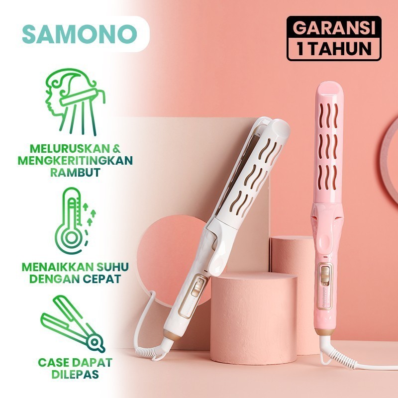 SAMONO SHS-002 Catokan Rambut Catok Rambut Hair Curler Hair Straighten BATAM