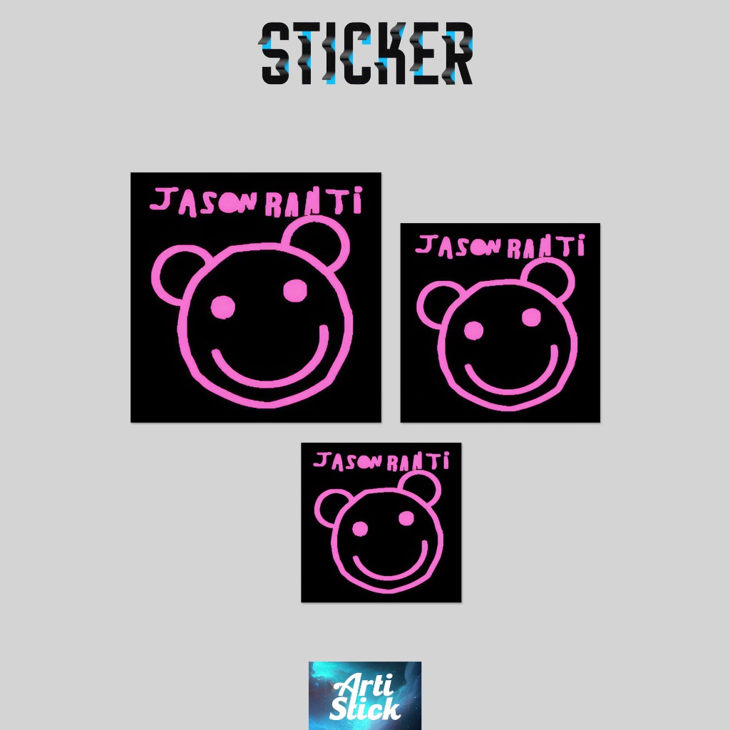 

(3 PCS) Sticker Band Series JASON RANTI | Vinyl Laminasi anti air | ArtiStick Merch