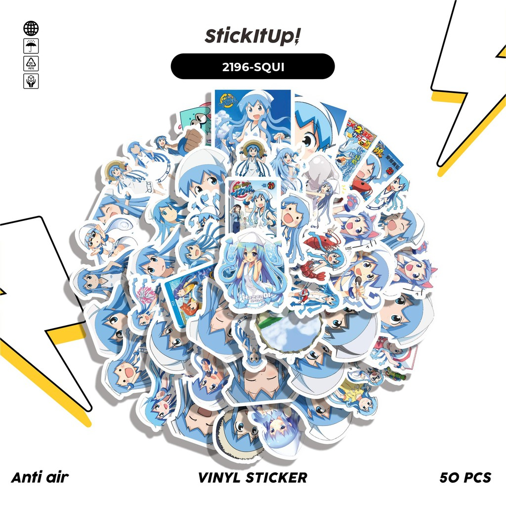 

COD✨ 50 Pcs Stiker Pack ANIME SERIES SQUID GIRLS CHAR MIX 01 Lucu Aesthetic Vynil Waterproof untuk Freebies Sticker Buku Journal Casing HP Laptop