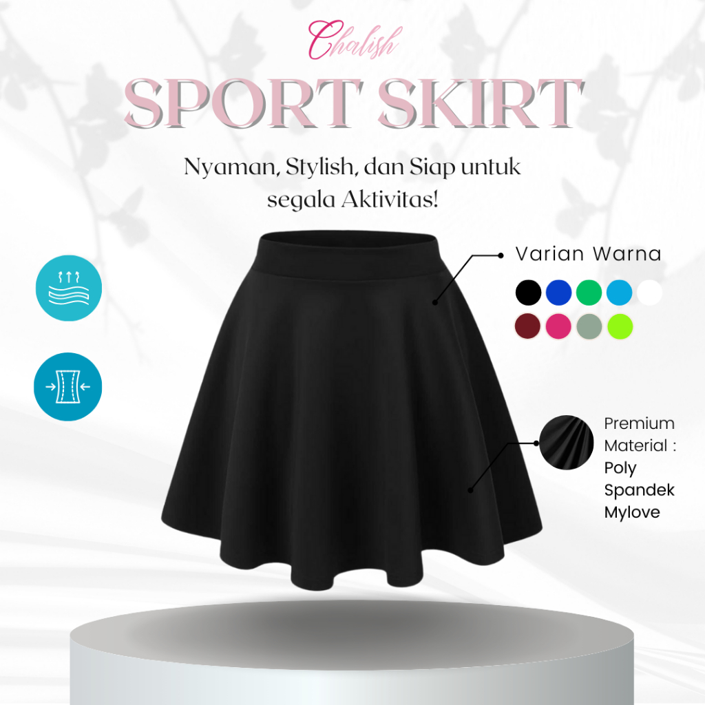 SPORT SKIRT | Rok Olahraga Wanita Kekinian