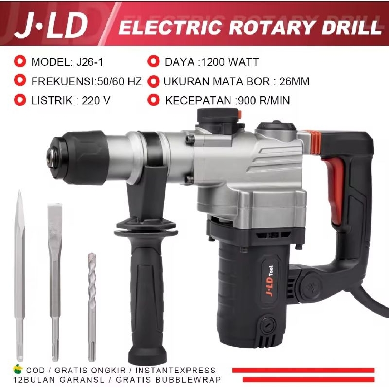 JLD J26-1 Mesin Bor Bobok Beton Rottary Hammer Drill 26-1 Rotary Hammer Mesin Bobok BETON TEMBOK LIS