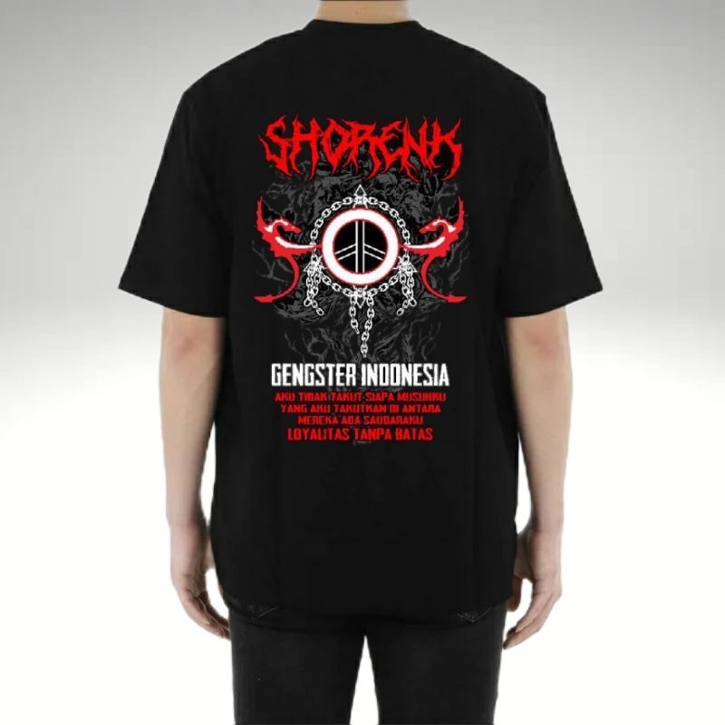 (Kode-04) Kaos Shorenk Gengster Indonesia