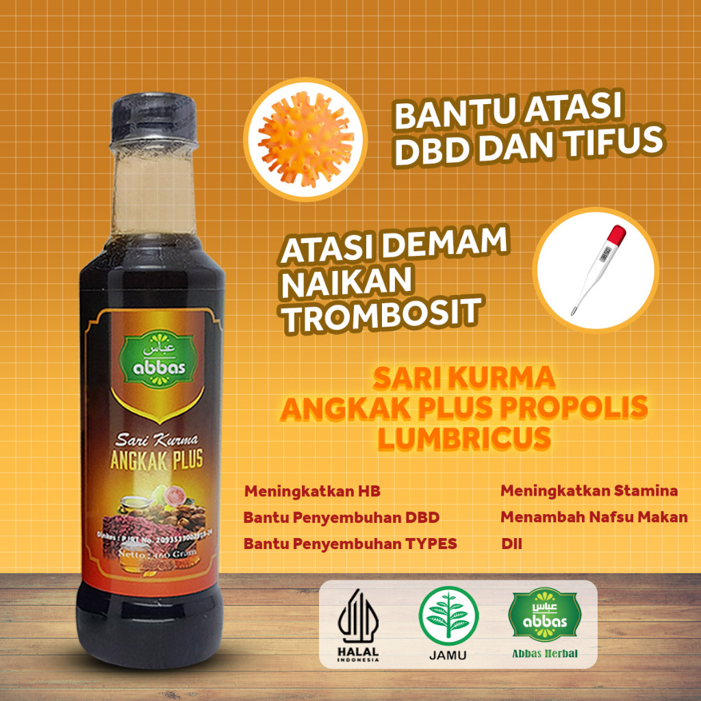 Abbas Sari Kurma Madu Angkak Plus 460 Gr | Obat DBD