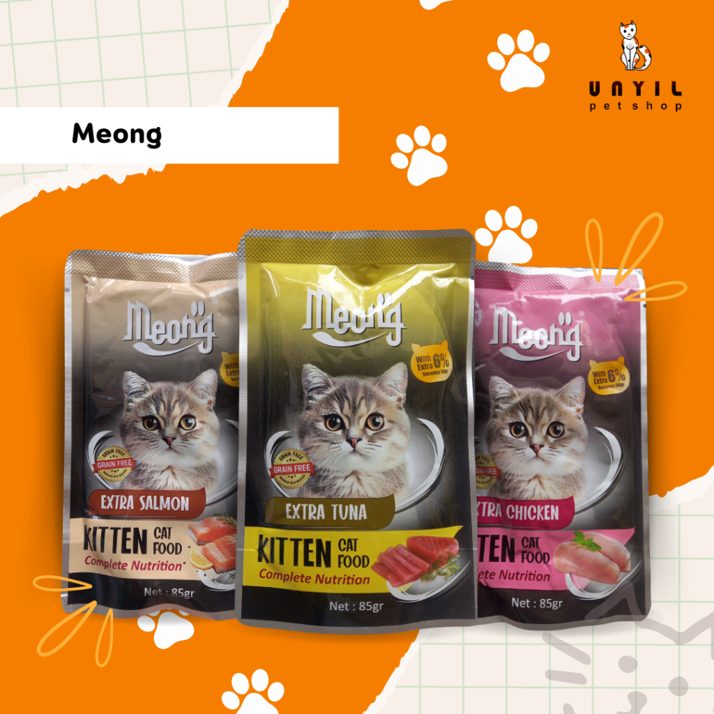 Meong Pouch Wetfood Makanan Kucing Basah / Meong Sacet / Makanan Kucing Meong / Makanan Kucing Meong