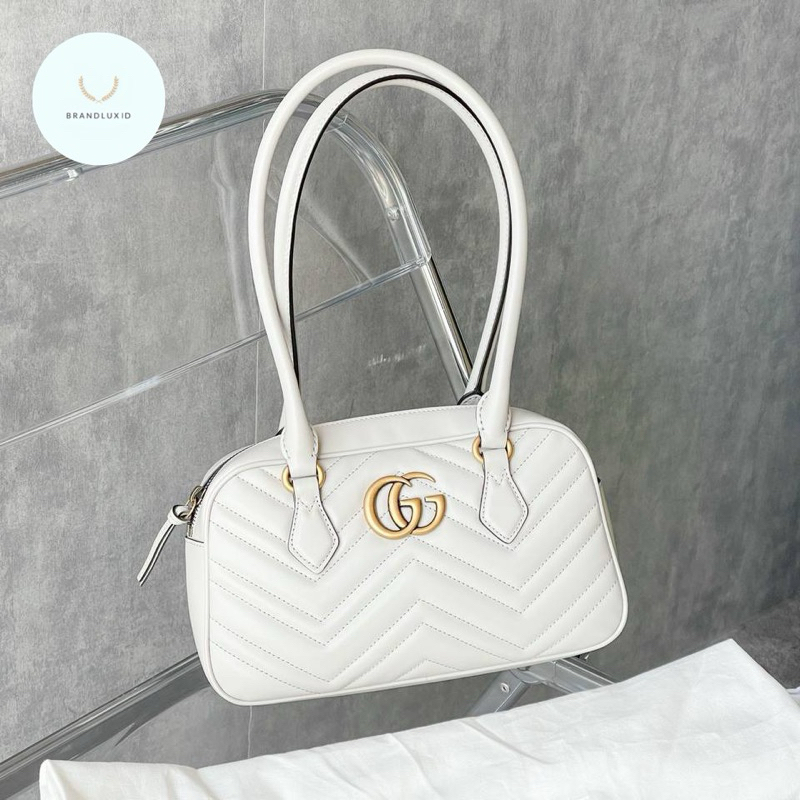 Gucci GG Marmont Small Top Handle Light Gre