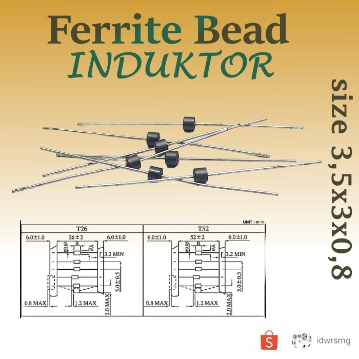 EMI Bead Core RH 3.5*3*0.8-T52 ferrite bead ferrite ferit bit induktor