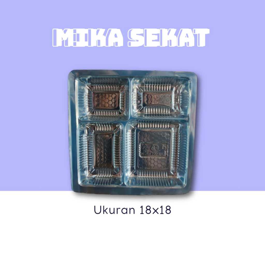 MIKA KOTAK SEKAT | MIKA CATERING BOX | MIKA SEKAT 18X18 NASI BOX