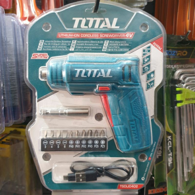 Cordless screwdriver 4volt TOTAL