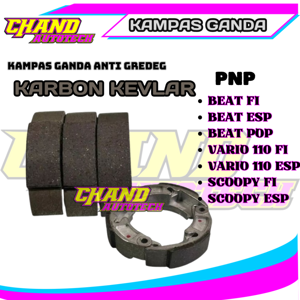 Kampas Ganda Beat Fi Beat Esp Vario 110 Fi Esp Scoopy Fi Esp Karbon Kevlar Kampas Ganda Carbon Beat