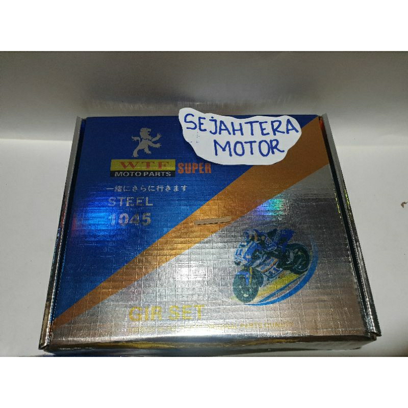 Gear set/paket asli Wtf super motoparts untuk motor Vixion