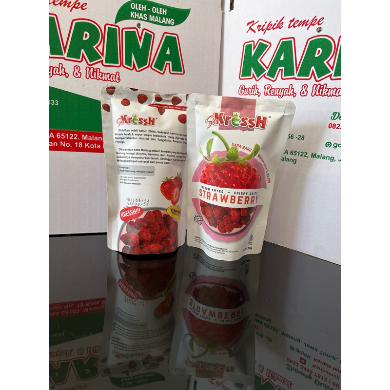 

Keripik Strawberry 20gram | So Kressh | Oleh oleh khas malang