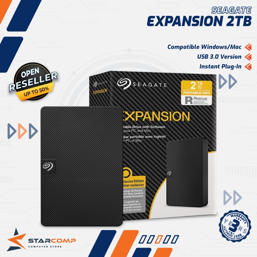 SEAGATE EXPANSION 2TB Harddisk External 2 TB HDD