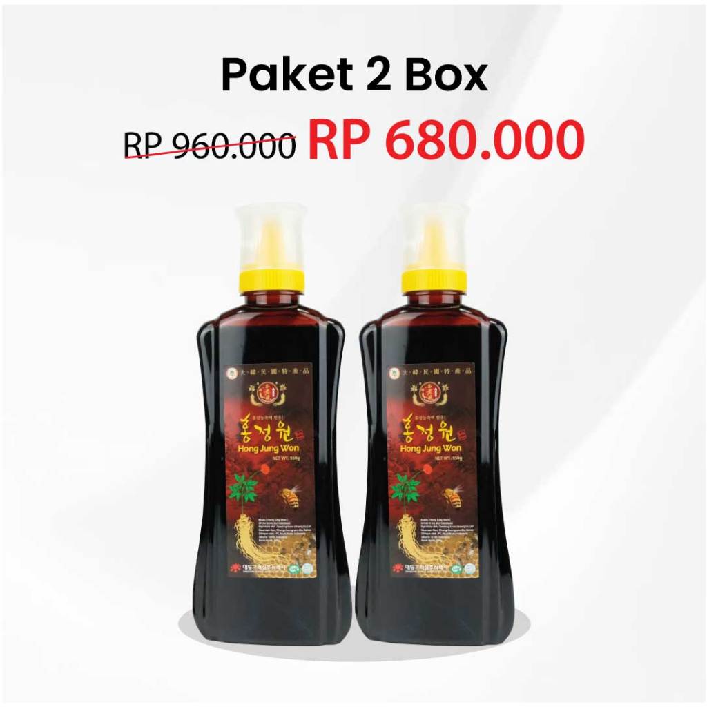 

Paket 2 Box Hong Jung Won 950 gram