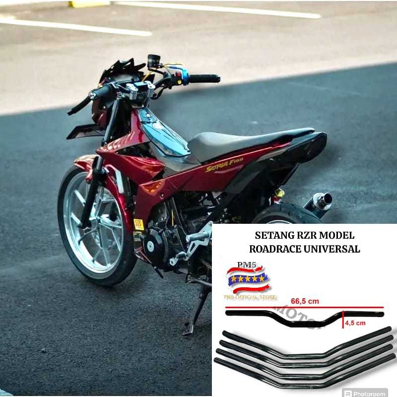 STANG STIR RZR ROADRACE UNIVERSAL NON RAISER SUZUKI SATRIA FU SATRIA F150 SATRIA FU INJEKSI DLL