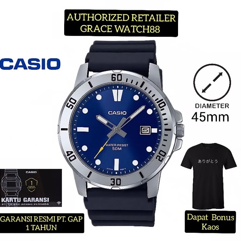Jam tangan pria casio Analog Mtp-vd01-2evudf jam tangan casio original mtp-vd01-2