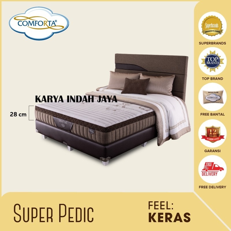 COMFORTA Kasur Springbed Super Pedic Fullset