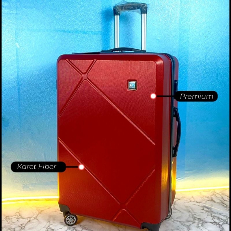 [PENGIRIMAN LUAR MAKASSAR] KOPER POLO PREMIUM 28 INCH BAGASI KUALITAS TERATAS FIBER ANTIPECAH KOPER 