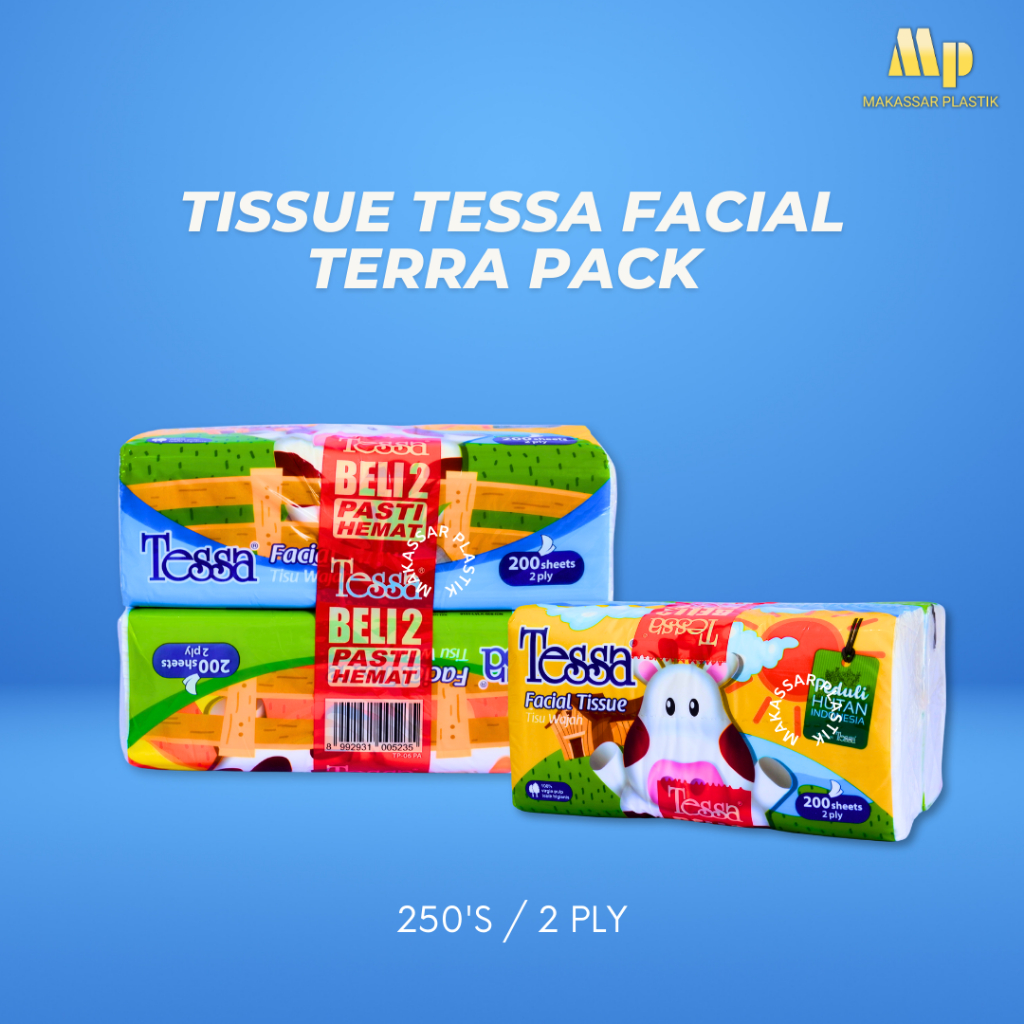 TISSUE TESSA FACIAL TERRA PACK 250'S / TISSUE WAJAH / TISSUE TESSA