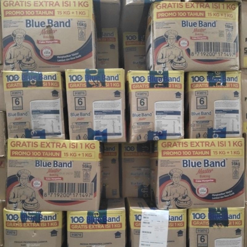 

BLUE BAND 15 KG PLUS 1 KG ( 1 KARTON ) BLUE BAND MASTER SERBAGUNA