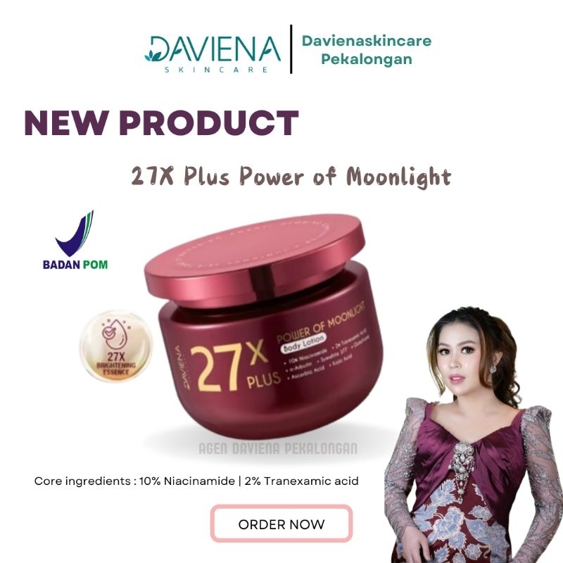 Daviena hb 27x plus power moonlight | Daviena hb dosting | Daviena skincare body lotion dosting | hb