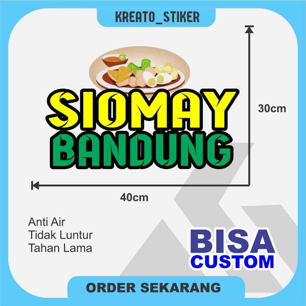 

Sticker gerobak etalase siomay bandung