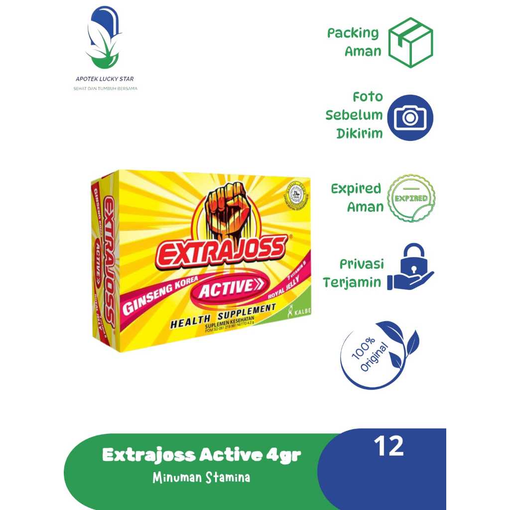 

Extra Joss Active 12 Sachet dengan 7 Vitamin B