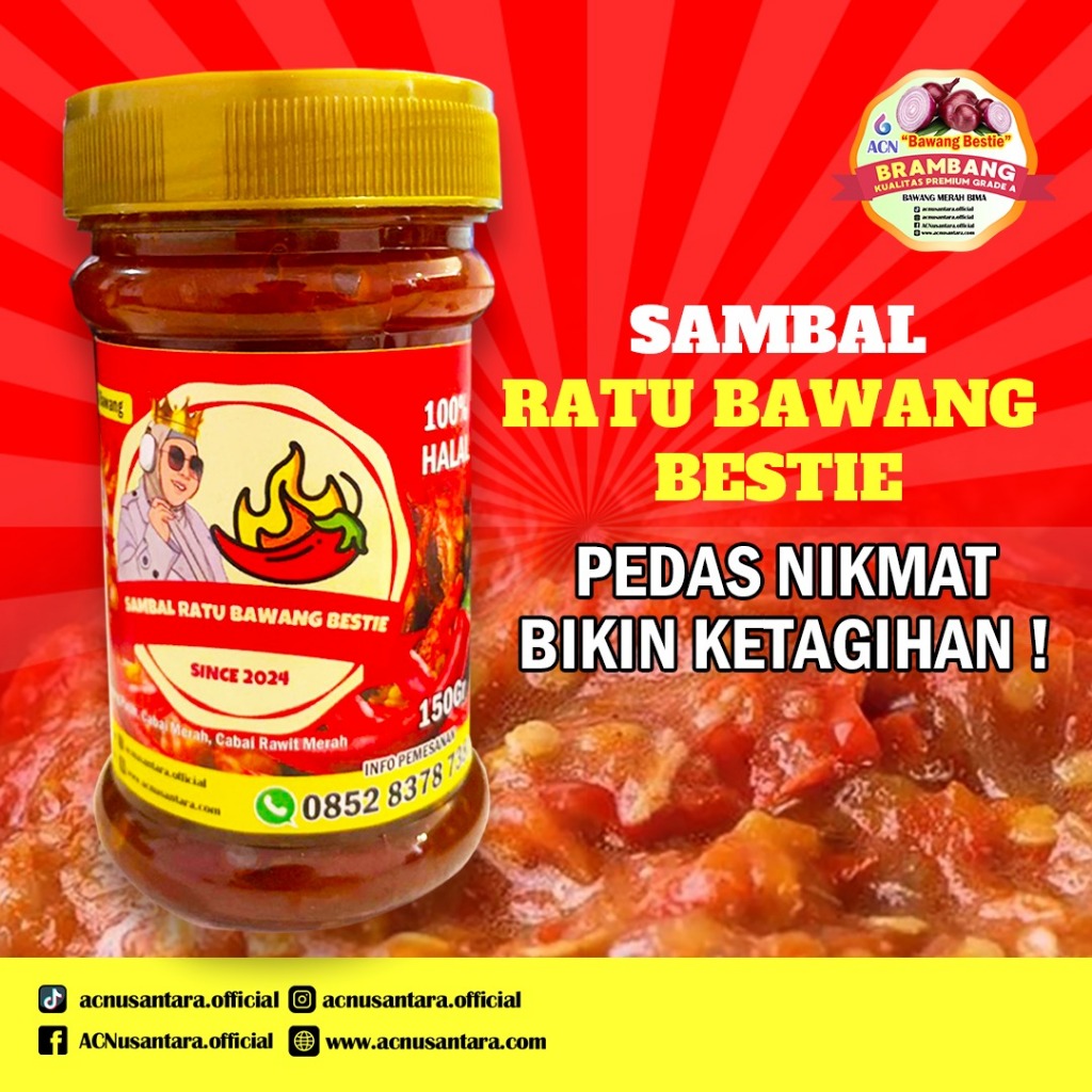 

Promo Isi 5 Sambal Ratu Bawang Bestie