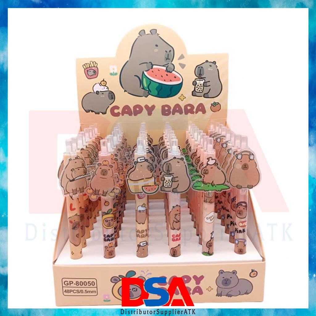 

PULPEN KARAKTER CAPY BARA CUTE TERBARU PEN GEL 0,5 AKRILIK PREMIUM
