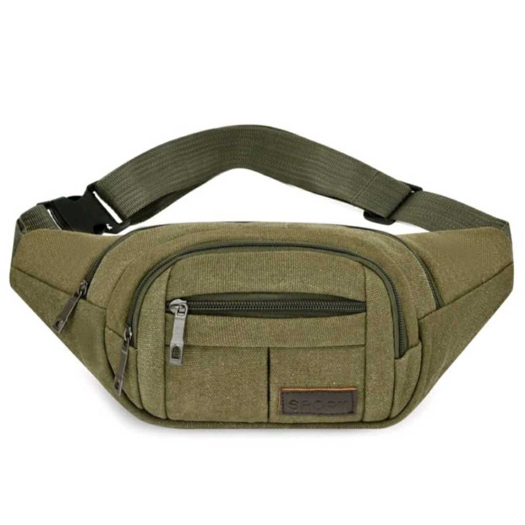 TERMURAH TAS WAITSBAG KANVAS IMPORT- TAS SELEMPANG BAHU PRIA DAN WANITA/ TAS PINGGANG