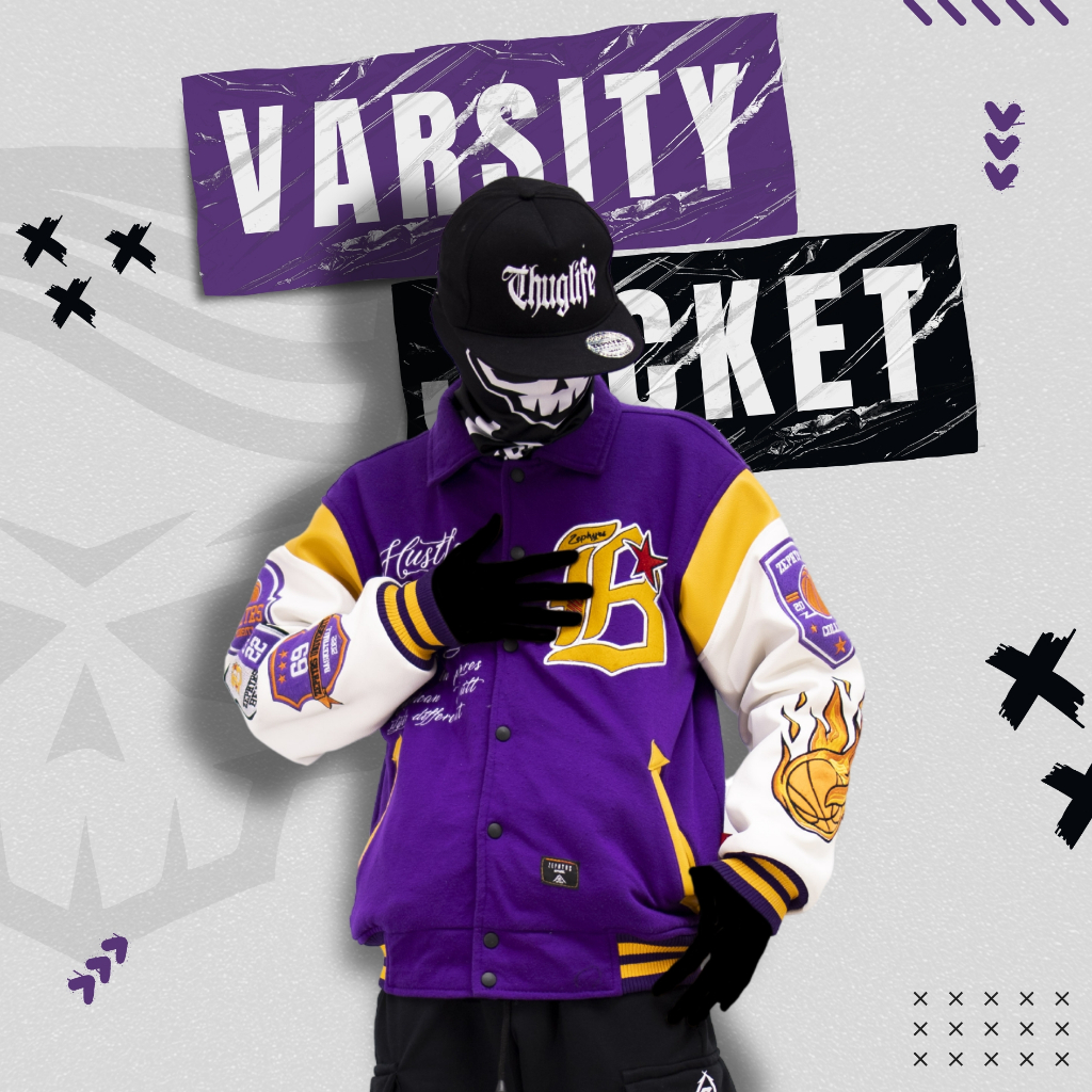JAKET Varsity Basket Ball Champions DXPRO Fullbordir