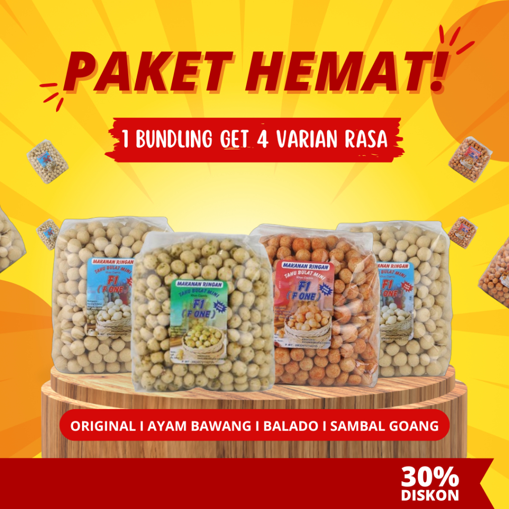 

PROMO!!! Paket Hemat Tahu Bulat Mini Kering F1