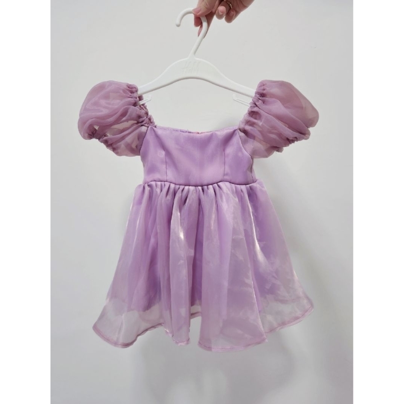 Preloved dress pesta anak ungu 6 - 12 bulan 1 tahun lilac murah gaun ulang tahun anak cewek perempua