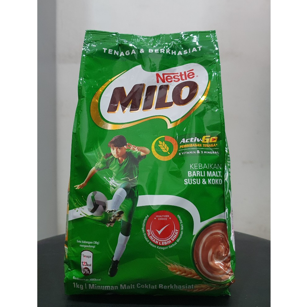 

MILO ACTIV GO Bubuk Malt Coklat OriGinal Malaysia 1 Kg