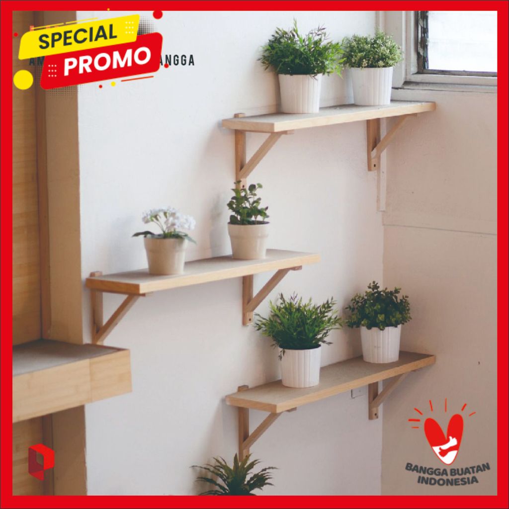 Ambalan Kayu dan Siku Penyangga - Ambalan + Siku