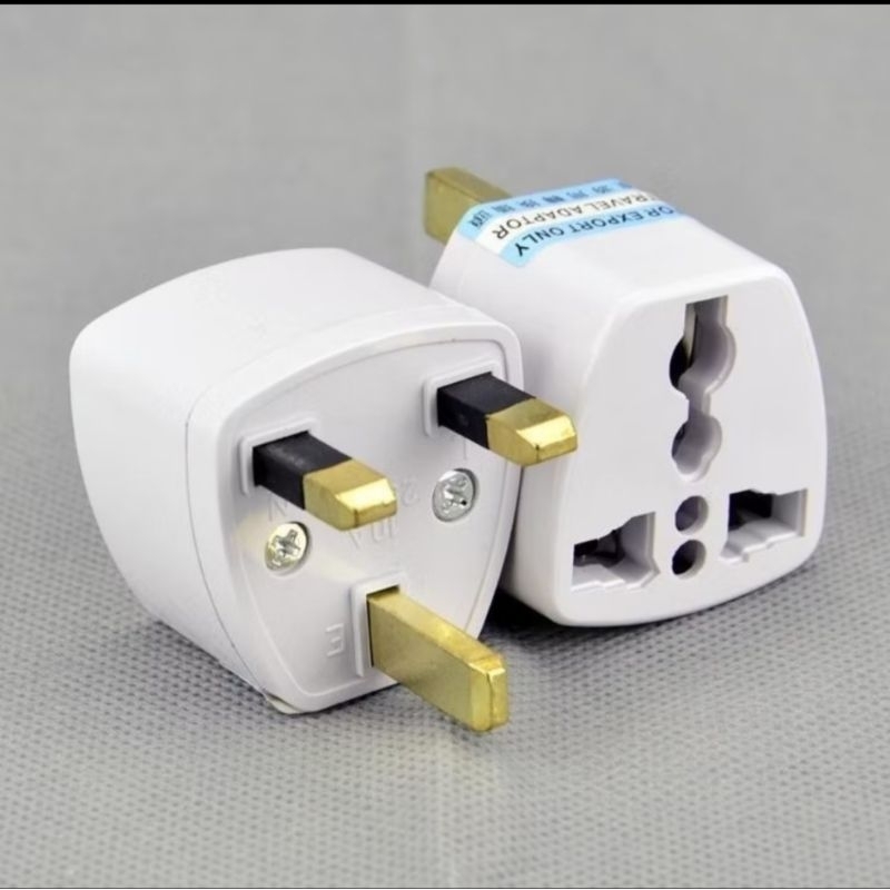 Colokan Steker Kaki 3 gepeng Travel AdaptorSingapore Malaysia Umroh