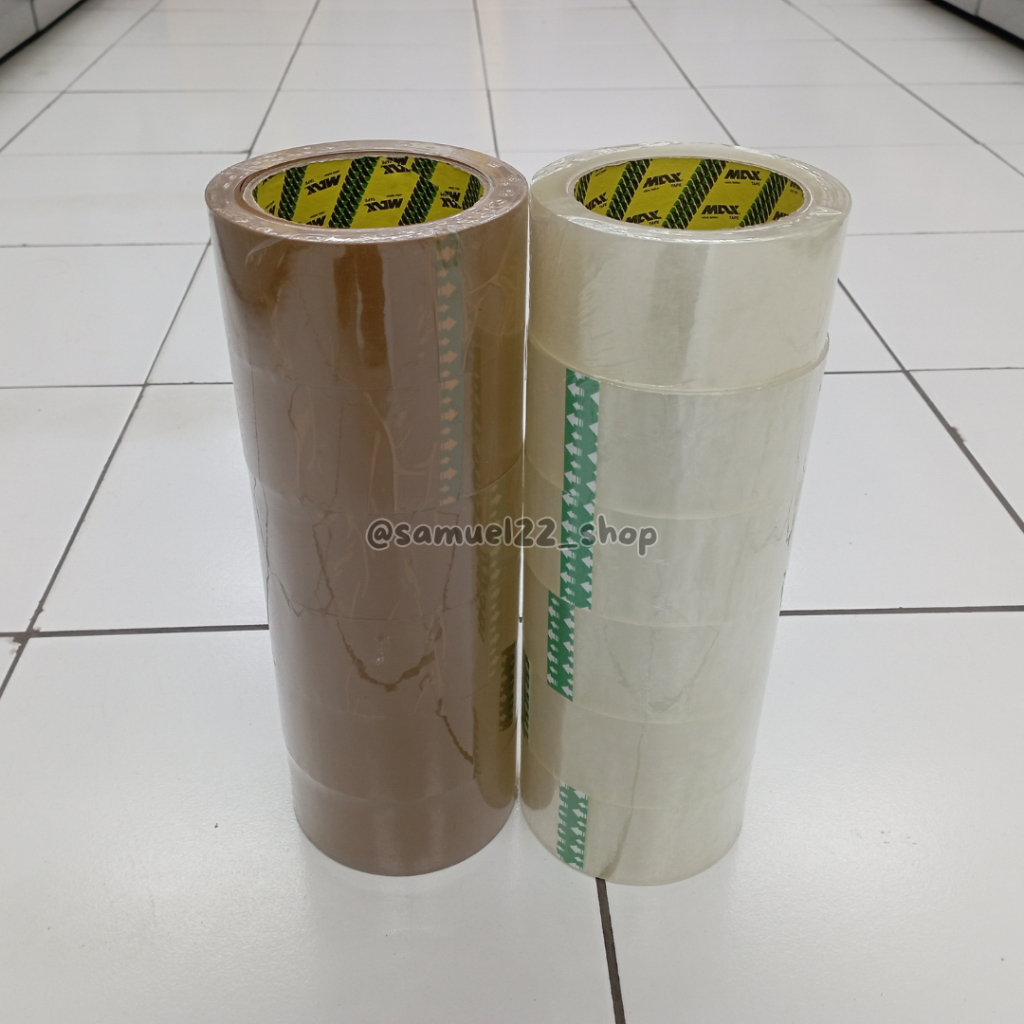

Lakban OPP Bening / Coklat MAX OPP 2" x 90 yard 48mm Tebal