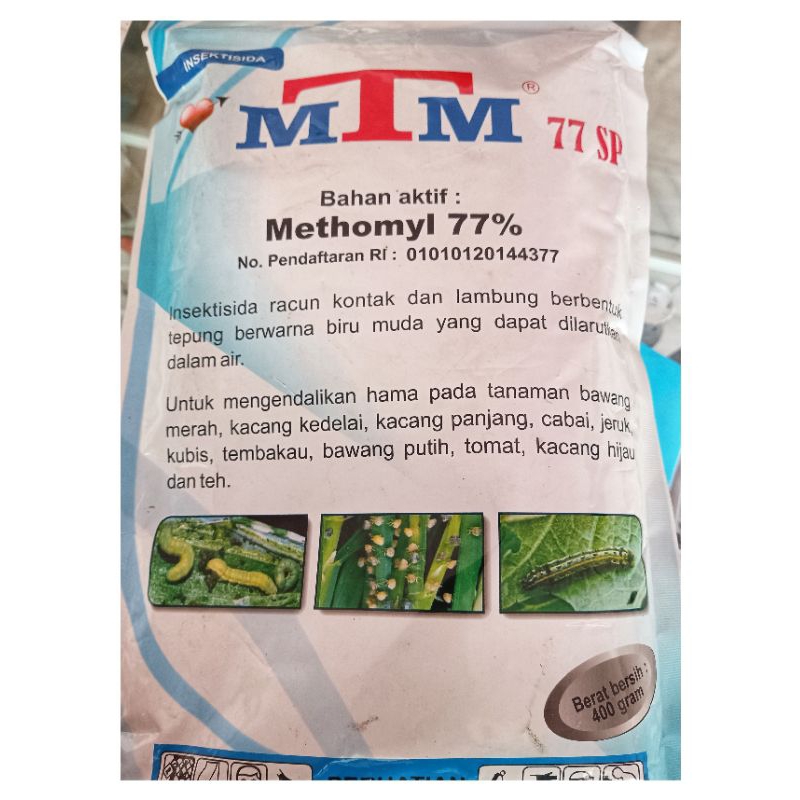 MTM 77SP Metomil 77% kemasan 400gr