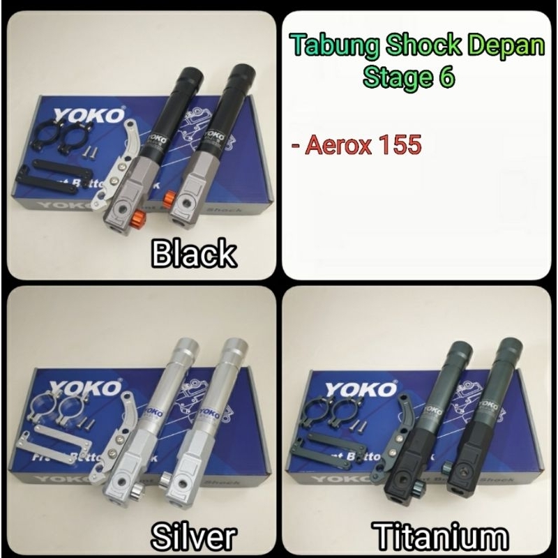 Bottom tabung shock depan Yoko  6 stage Yamaha aerox 155