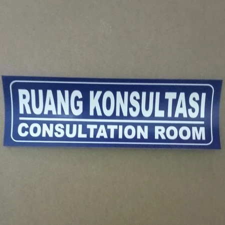 

Stiker RUANG KONSULTASI 10 X 30 CM sign rambu k3