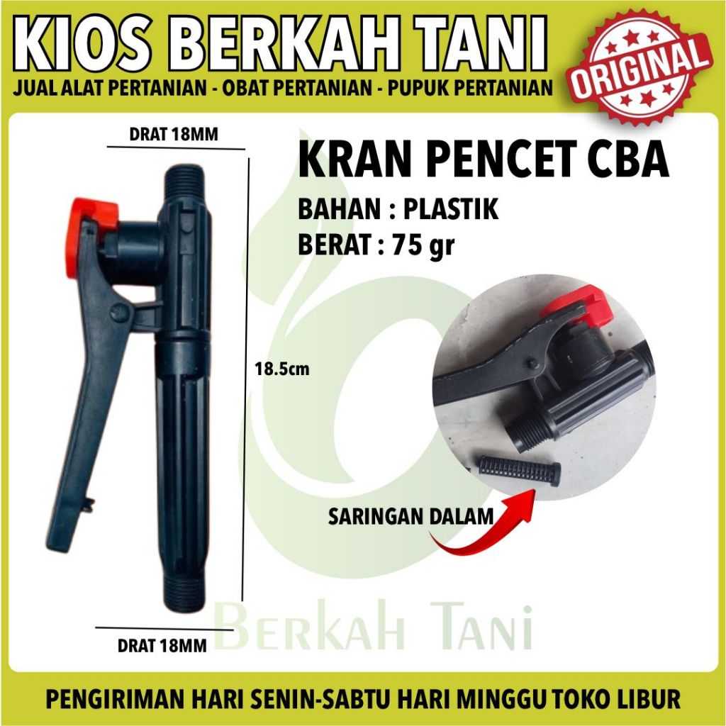 Handle Kran CBA , Genggam CBA Pencetan Tangki Semprot Elektrik