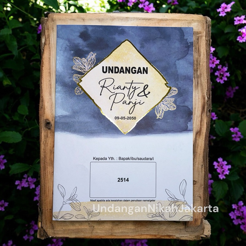 Blangko Undangan Kosong Pernikahan Erba  BLANKO UNDANGAN  MURAH Simple 2514