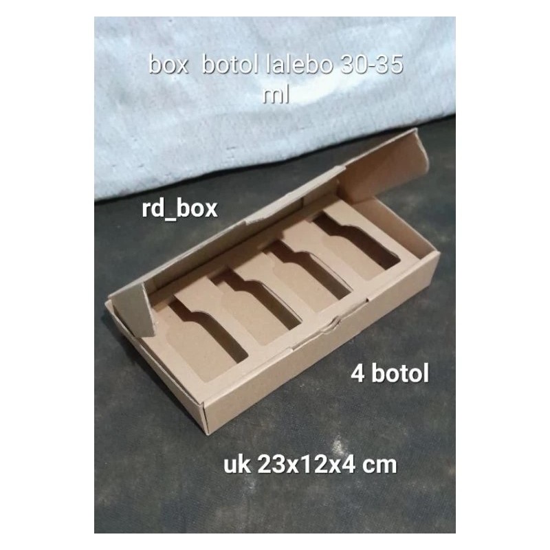 

Box/Dus Parfum 23x12x4 cm Dus Parfum Skat 4 botol lalebo 30-35 ml