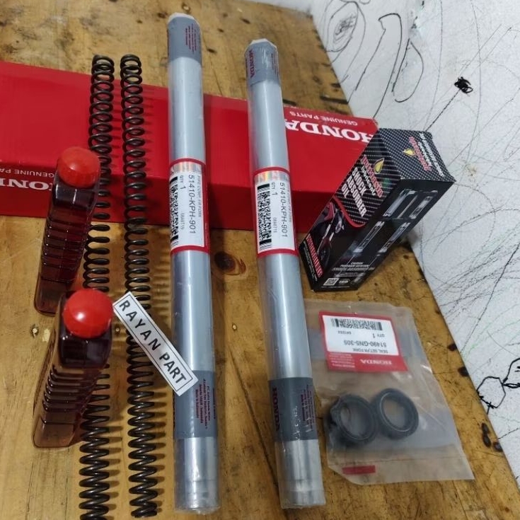 sok depan Kharisma x supra x 125 old lama per+sil+oli+sok supra x125